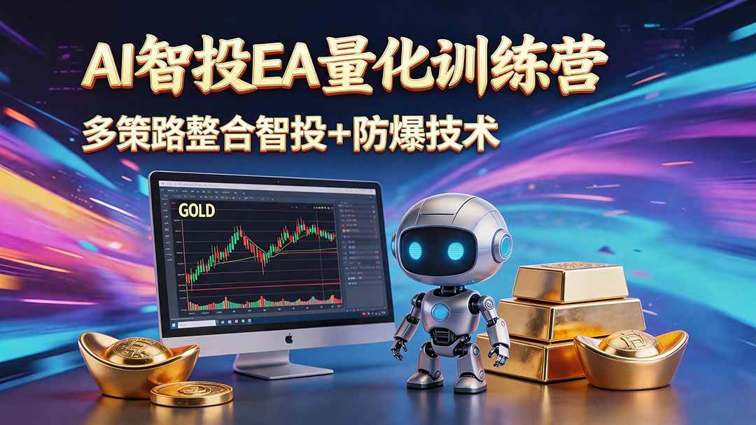 （18880期）AI智投EA量化运营技术，自动化黄金操盘技术，小白也可以轻松上手日入1000+-e家网