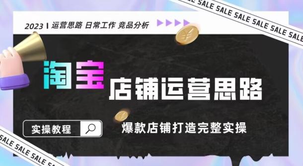 2023淘宝店铺运营全攻略：竞品分析，打造爆款店铺完整实操（附运营思维素材）-E家云商