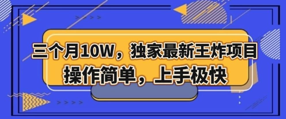 三个月10W，独家最新王炸项目！操作简单，上手极快【揭秘】-E家云商