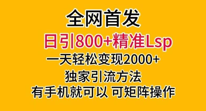 全网首发！日引800+精准老色批，一天变现2000+，独家引流方法，可矩阵操作【揭秘】-e家网
