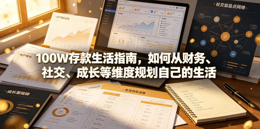 付费文章：100W存款生活指南，如何从财务、社交、成长等维度规划自己的生活-e家网