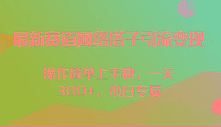 最新赛道网络搭子引流变现!!操作简单上手快，一天300+，小白专属-E家云商