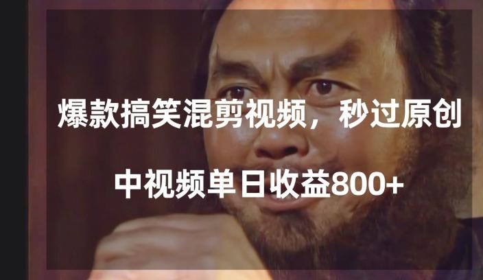 爆款搞笑混剪视频，百分百过原创，单日中视频播放收益800+【揭秘】-e家网