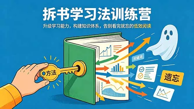 拆书学习法训练营，升级学习能力，构建知识体系，，告别看完就忘的低效阅读-e家网