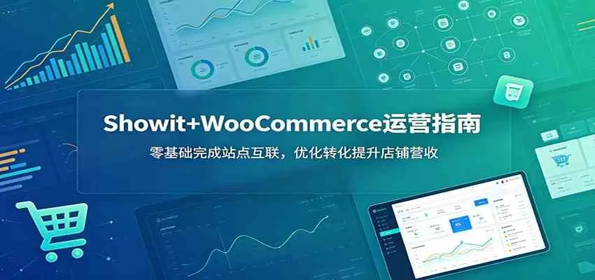 Showit+WooCommerce运营指南：零基础完成站点互联，优化转化提升店铺营收-e家网