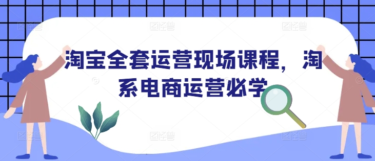 淘宝全套运营现场课程，淘系电商运营必学-E家云商