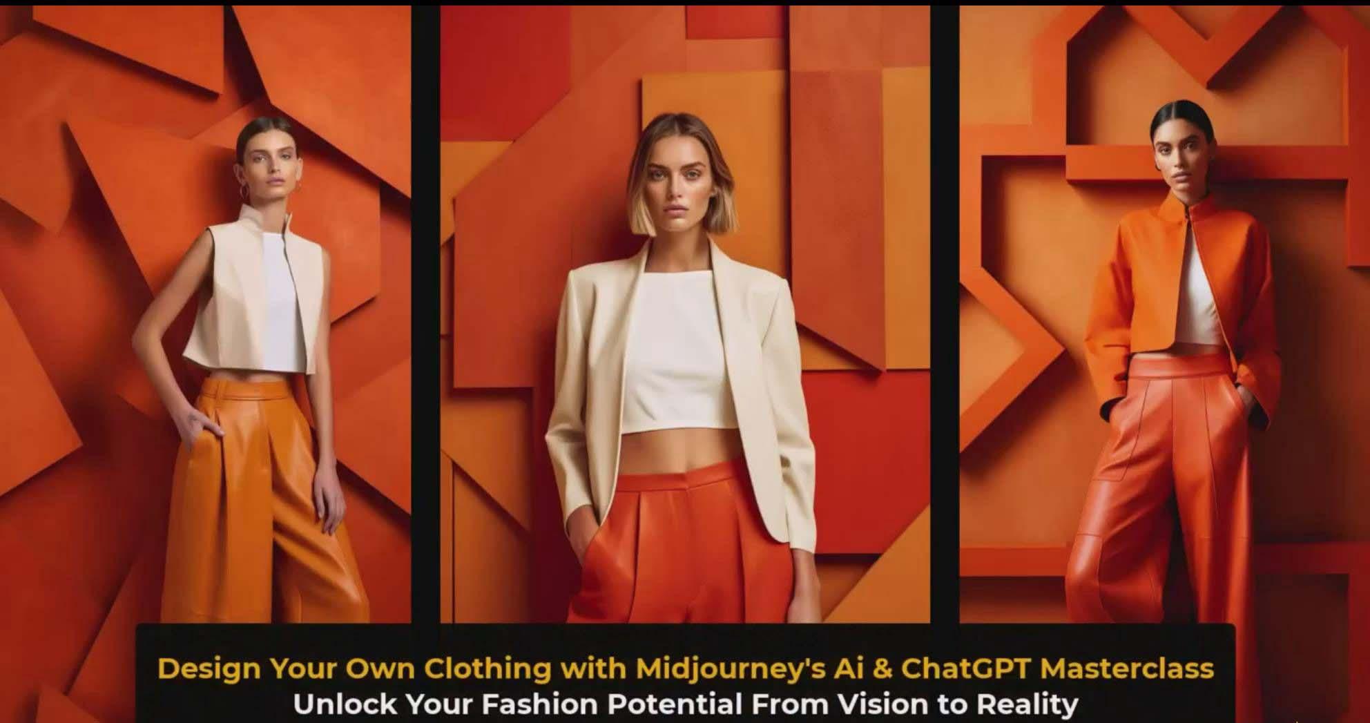 图片[3]-利用 Midjourneys Ai 人工智能设计自己的服装AI大师班-10节课-中英字幕-e家网