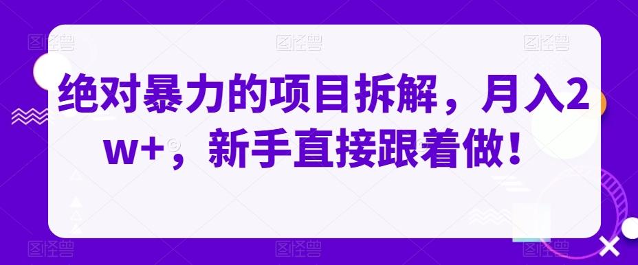 绝对暴力的项目拆解，月入2w+，新手直接跟着做！-E家云商