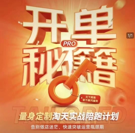 淘宝开单秘籍PRO，量身定制淘天实战陪跑计划，告别做店迷茫、快速突破运营瓶颈期-E家云商