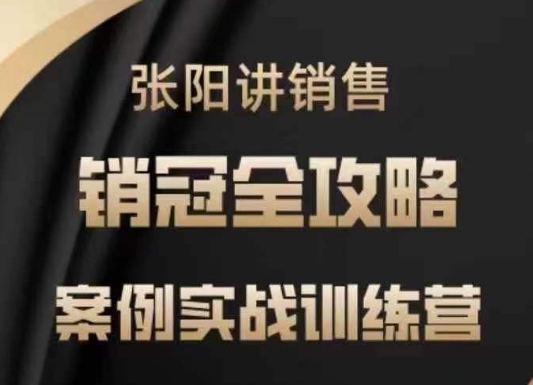 张阳讲销售实战训练营，​案例实战训练，销冠全攻略-E家云商