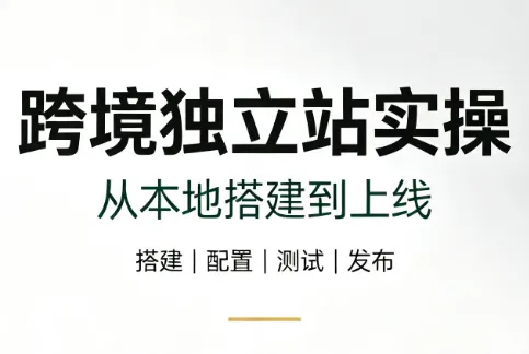 跨境独立站实操：从本地搭建到上线-e家网