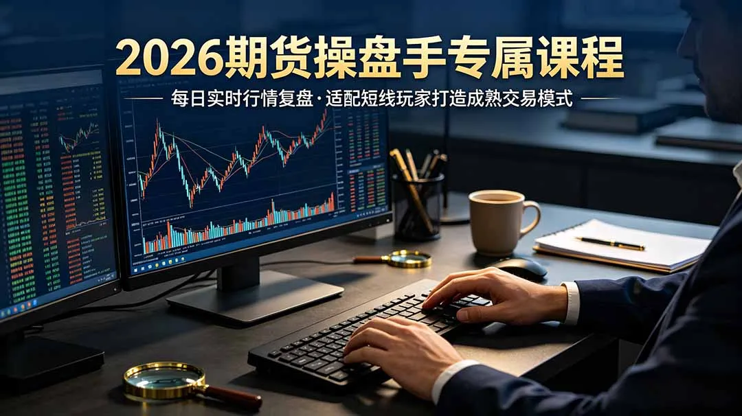 2026期货操盘手专属课程-更新7月11，每日实时行情复盘，适配短线玩家打造成熟交易模式-e家网