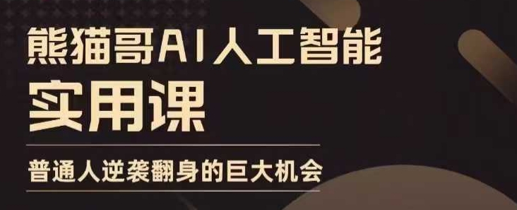 AI人工智能实用课，实在实用实战，普通人逆袭翻身的巨大机会-E家云商