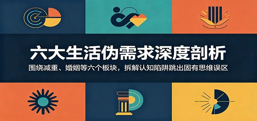 六大生活伪需求深度剖析：围绕减重、婚姻等六个板块，拆解认知陷阱跳出固有思维误区-e家网