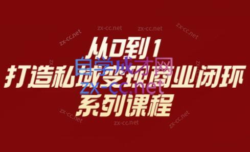 李润老师·从0到1打造私域变现商业闭环-E家云商