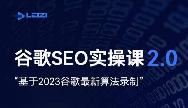 雷子·谷歌SEO 2.0实战课，独立站询盘自由必备，基于2023谷歌最新算法录制-E家云商