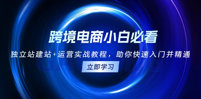 跨境电商小白必看！独立站建站+运营实战教程，助你快速入门并精通-E家云商