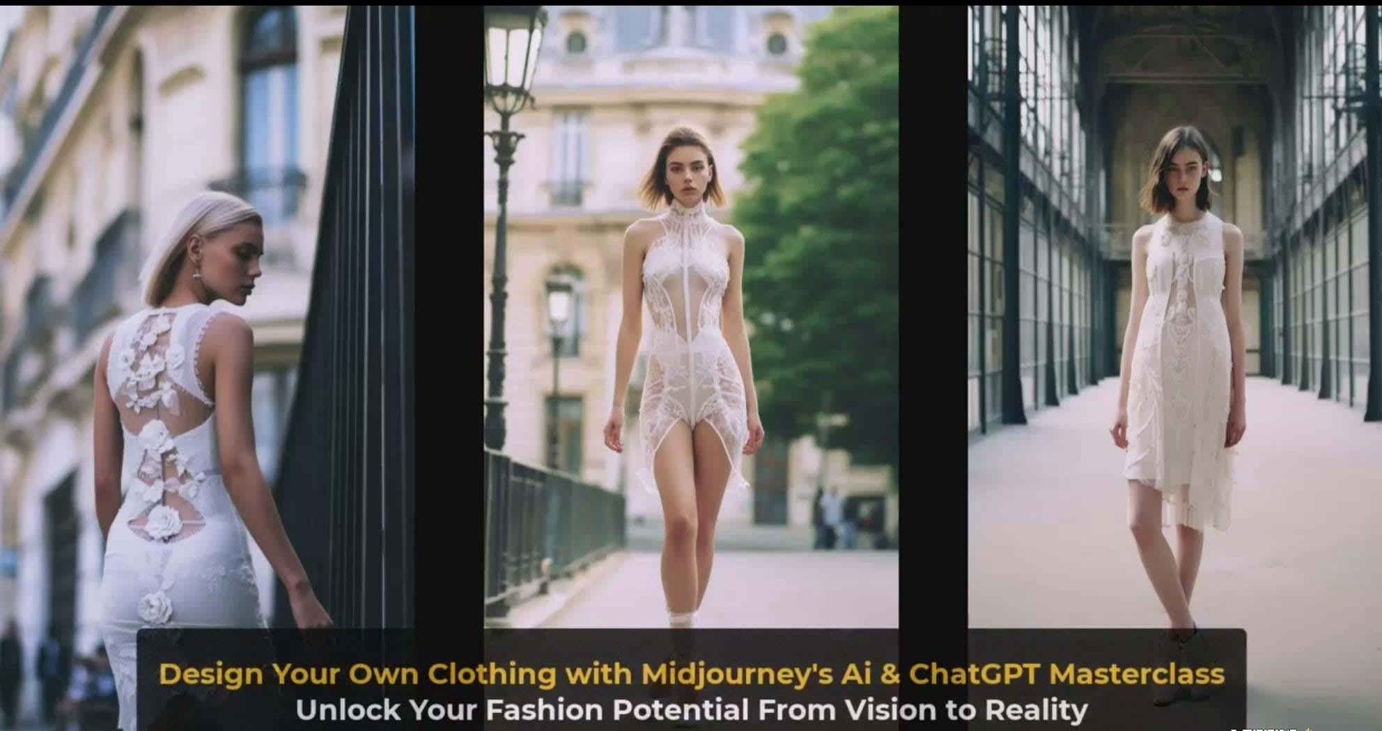 图片[4]-利用 Midjourneys Ai 人工智能设计自己的服装AI大师班-10节课-中英字幕-e家网