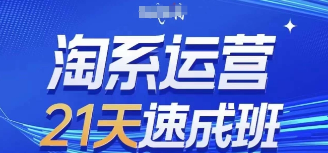 淘系运营21天速成班(更新25年2月)，0基础轻松搞定淘系运营，不做假把式-E家云商