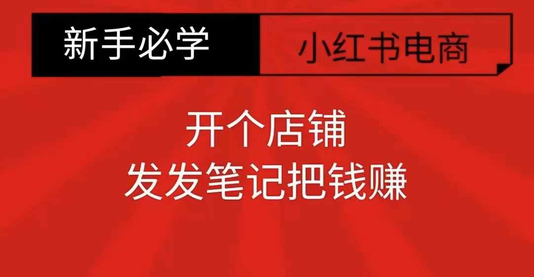 小红书零食共创【新手易上手】开个店铺，发发笔记把钱赚-E家云商