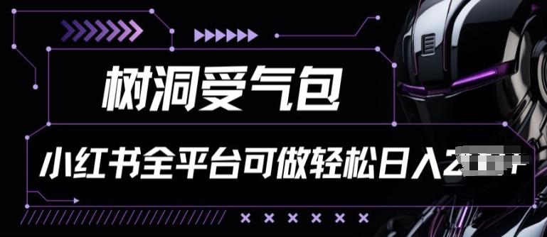 小红书等全平台树洞受气包项目，轻松日入一两张【揭秘】-E家云商