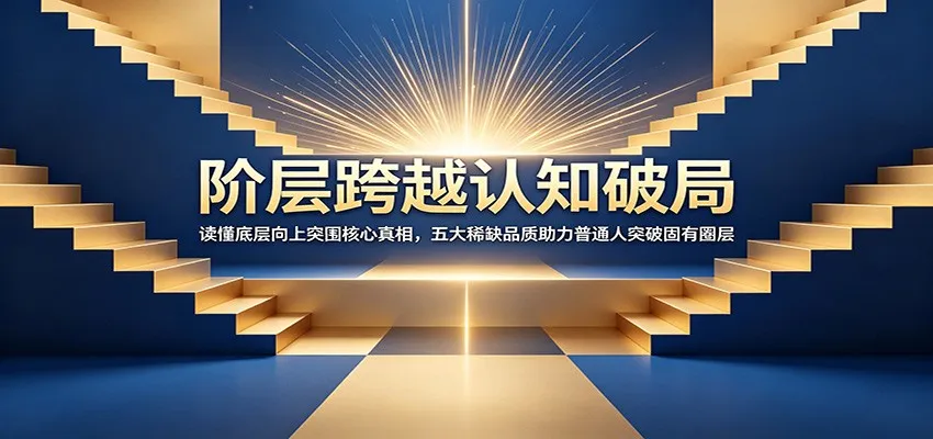阶层跨越认知破局：读懂底层向上突围核心真相，五大稀缺品质助力普通人突破固有圈层-e家网