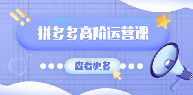 拼多多高阶运营课：极致群爆款玩法，轻付费无尽复制，打造单品爆款之路-E家云商