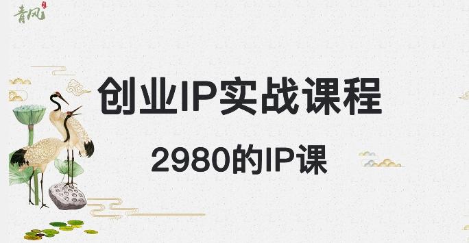 外边卖2980的创业IP课程，做私域月入5w+-e家网