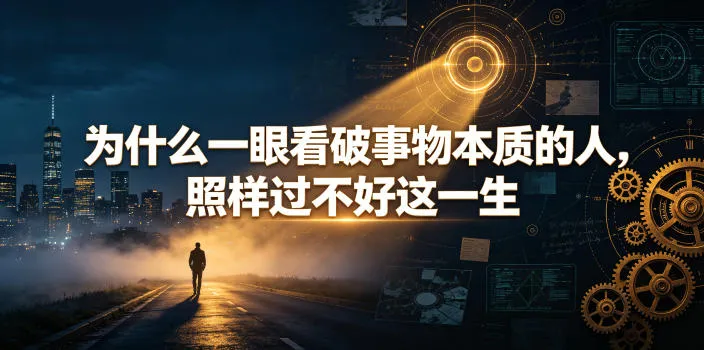 付费文章：为什么一眼看破事物本质的人，照样过不好这一生-e家网