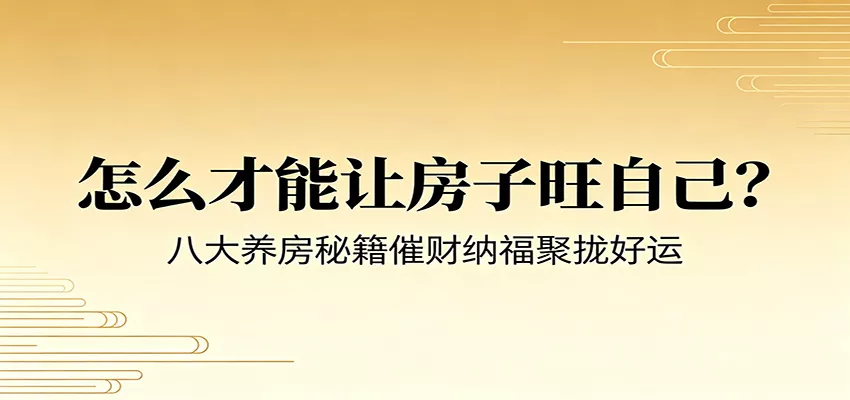 付费文章《怎么才能让房子旺自己？》八大养房秘籍催财纳福聚拢好运-e家网