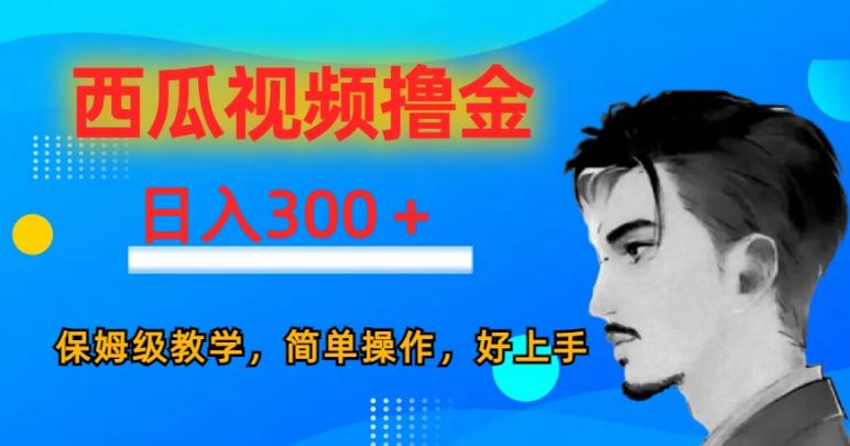 西瓜视频撸金日入300，保姆级教学，简单操作，好上手-E家云商
