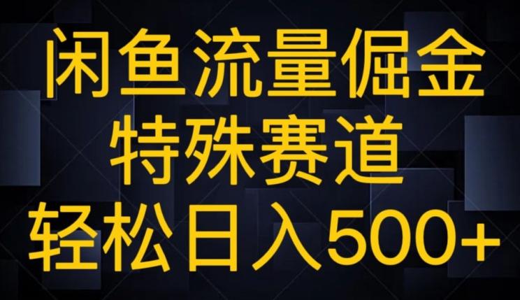 闲鱼流量倔金，特殊赛道，轻松日入500+-E家云商