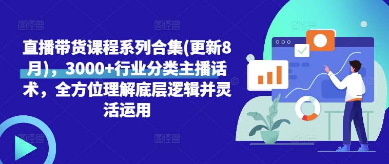 直播带货课程系列合集(更新8月)，3000+行业分类主播话术，全方位理解底层逻辑并灵活运用-E家云商