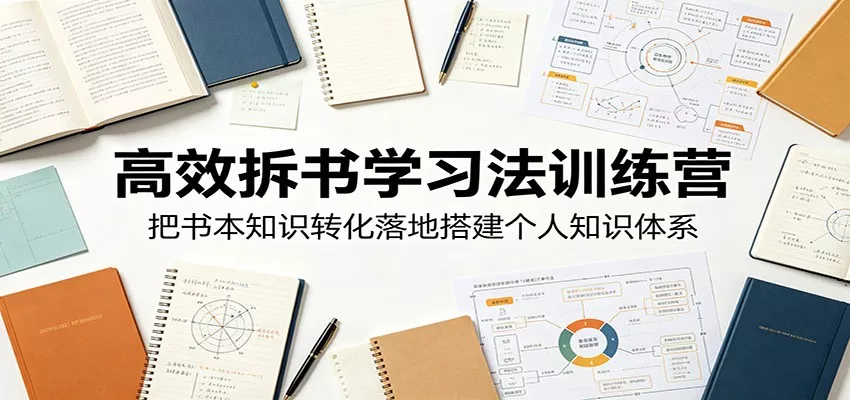 高效拆书学习法训练营，把书本知识转化落地搭建个人知识体系-e家网
